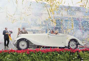 1933 Delage D8S Roadster by De Villars restored by RM Auto Restoration wins Best of Show at the Pebble Beach Concours d’Elegance (Kimball Studios © Courtesy of RM Sotheby’s)