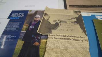 Items placed in the Lambton College time capsule to be opened in 2067.  August 29, 2019 Photo by Melanie Irwin