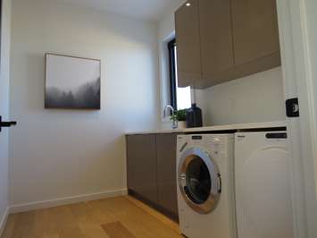 The laundry room at the dream home at 2074 Ironwood Rd. (Photo by Miranda Chant, Blackburn News)