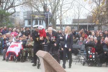 Remembrance Day service at the Windsor Cenotaph, November 11, 2022. 