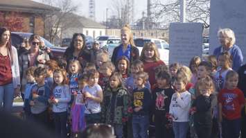 Local Kindergarten students singing 
