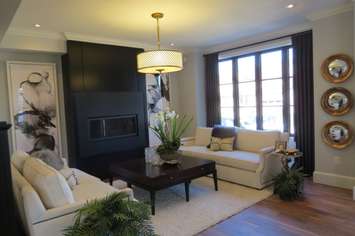 A sitting area in the Dream Lottery Home at 2337 Humberside Common in London, October 5, 2016. (Photo by Miranda Chant, Blackburn News)