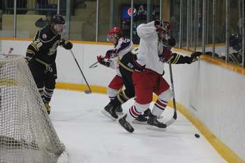 Wallaceburg Lakers take on the Petrolia Flyers, October 12, 2016. (Photo courtesy of of Jocelyn McLaughlin)