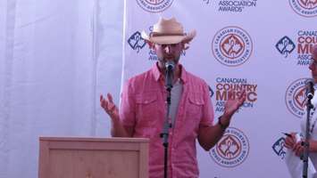Dean Brody took home four awards at the CCMA Awards in London, September 11, 2016. (Photo by Miranda Chant, Blackburn News)