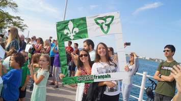 The Franco-Ontarian flag is raised permanently in Sarnia, September 22, 2016 BlackburnNews.com photo by Leeya Morrow.