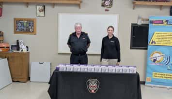 The Township of Chatsworth Fire Department received 126 combination smoke and carbon monoxide alarms to distribute to residents. Photo from the Township of Chatsworth Fire Department 