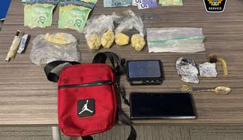 Drugs and cash seized by Sarnia police - September 29/25 (Photo courtesy of Sarnia Police Service)