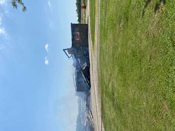 Barn fire at Brennan Poultry. May 30, 2022 Photo courtesy of Chief Don Ewing.
