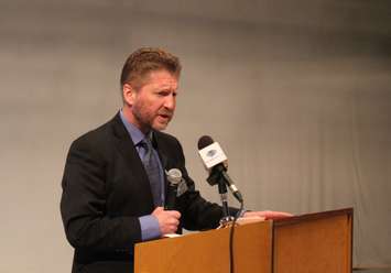 Blake Roberts, chair of the Digital Journalism program at the University of Windsor, November 25, 2015. (Photo by Maureen Revait)