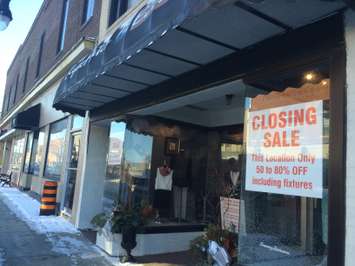 The Leamington location of Clyde Hatch At Ease is seen on January 13, 2015. The store is set to close after over 90 years in uptown Leamington. (Photo by Ricardo Veneza)
