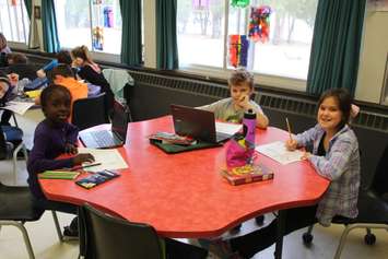The grade 3/4 class at St. Ursula Catholic School. March 27, 2017. (Photo by Natalia Vega) 