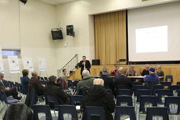 Public meeting at the Blenheim High School regarding the municipal budget. January 25, 2017. (Photo be Natalia Vega)