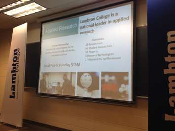 Lambton College presentation on the new Centre of Excellence in Energy and Bio-Industrial Technologies June 11, 2015 (BlackburnNews.com Photo by Briana Carnegie)