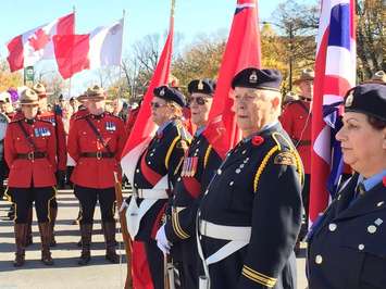 Remembrance Day Ceremony in London's Victoria Park. Photo by Ashton Patis. November 11, 2014.   
