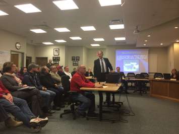 Lakeshore Council holds a special meeting regarding a zoning amendment to regulate medical marijuana and hemp production operations on November 4, 2014. (Photo by Ricardo Veneza)