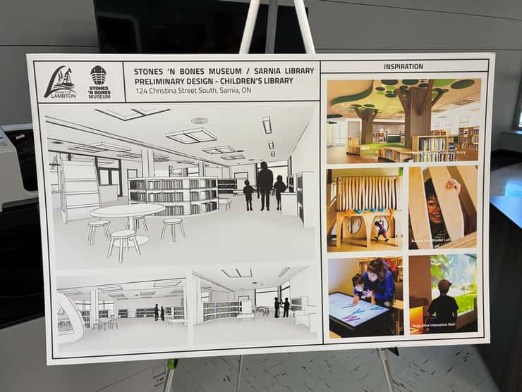 Preliminary design for the Children's Library. September 10, 2026. (Photo by Natalia Vega) 