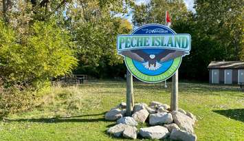 Peche Island sign (Provided by the City of Windsor) 