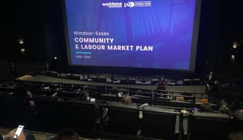 Workforce WindsorEssex presents its latest Community and Labour Market Plan, March 12, 2026. (Photo by Maureen Revait)  