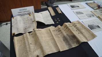 Contents of a Sarnia General Hospital time capsule from 1929. September 27, 2019 Photo by Melanie Irwin