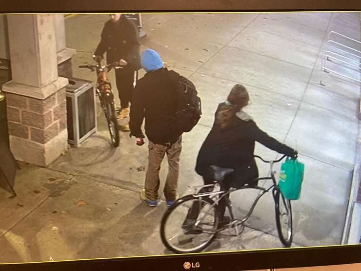 Police looking to identify a man and a woman with the suspect (Photo by: Sarnia police)