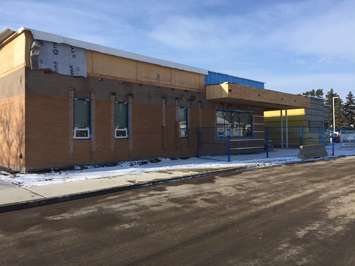 Plympton-Wyoming Public School construction. January 18, 2018 (Photo by Aaron Zimmer)