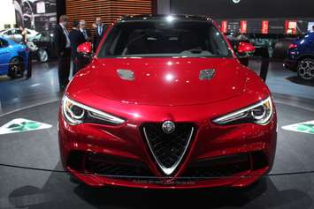 The Alfa Romeo Stelvio on display at the 2018 North American International Auto Show in Detroit, January 15, 2018. Photo by Mark Brown/Blackburn News.