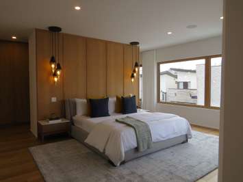 The master bedroom at the Dream Lottery home at 1456 Byron Baseline Rd. (Photo by Miranda Chant, Blackburn News)