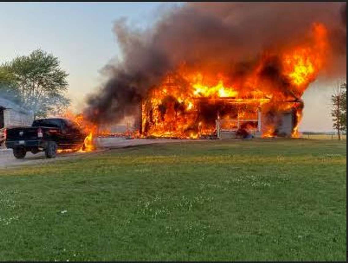 Fire on Shiloh Line. June 2022. (Photo courtesy of Jay Arns)