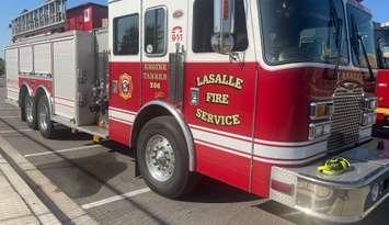LaSalle Fire Service truck, September 2025. (Photo by Maureen Revait) 