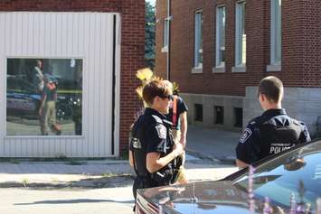 The scene of a fatal apartment fire in Wallaceburg, September 27, 2016 (Jake Kislinsky)