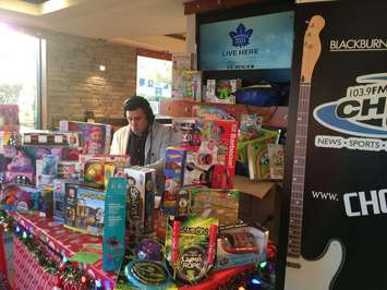 CHOK's AJ Reynolds at 47th Gift of Christmas launch. 