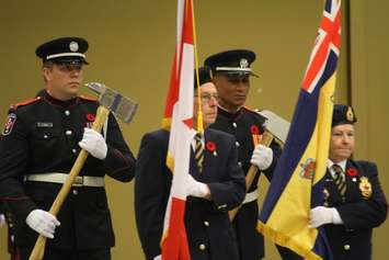 Remembrance Day ceremony at the John D. Bradley Centre, November 11, 2016 (Photo by Jake Kislinsky)