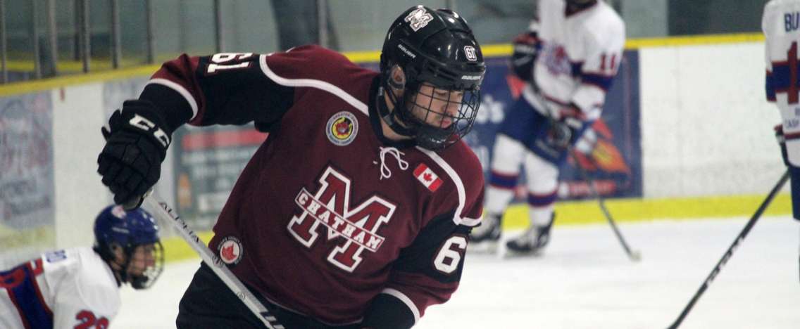 Chatham Maroons forward Maddux Rychel. November 24, 2018. (Photo by Matt Weverink)