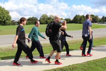 Walk a Mile in Her Shoes event in Chatham on October 8, 2019 (Photo by Allanah Wills)