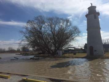 Flooding at Lighthouse Cove. February 25, 2018. (Photo by Matt Weverink). 