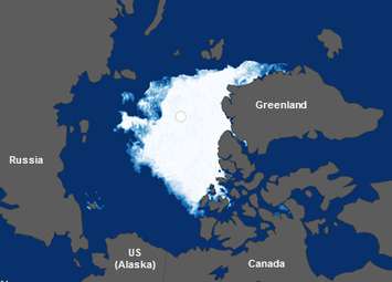 Average September Arctic Sea Ice Extent 2012. (Courtesy Environment and Climate Change Canada)