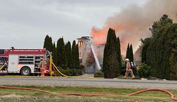 Structure fire on Pain Court Line. December 16, 2020. (Photo by Allanah Wills).