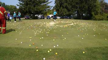 The Big Drop at Greystone Golf Course in Sarnia, put on by Big Brothers Big Sisters. 24 September 2020. (BlackburnNews.com photo by Colin Gowdy)