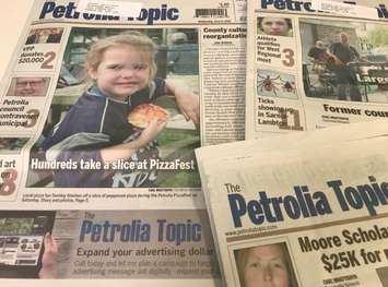 Copies of The Petrolia Topic. June 26, 2018 (Photo by Melanie Irwin)