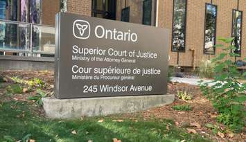 Superior Court of Justice building in Windsor, Ontario, September 18, 2023. (Photo by Maureen Revait) 