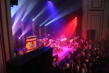Windsor band Huttch open for Simple Plan at the Olde Walkerville Theatre in a benefit concert presented by Blackburn Radio on February 17, 2016. (Photo by Ricardo Veneza)