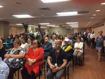 WRH CEO David Musyj announces next steps for mega hospital.  (Photo by Paul Pedro)