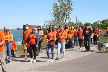 The first National Day for Truth and Reconcilliation marked on Windsor's waterfront, September 30, 2021. (Photo by Maureen Revait)