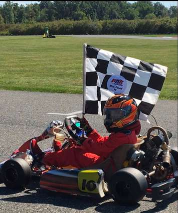 An image of a go-kart taken in a theft in Tecumseh on August 7, 2019. Photo provided by Ontario Provincial Police.
