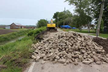 Erie Shore Drive closure on June 17, 2019 (Photo by Allanah Wills)