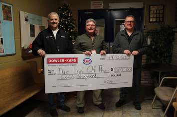 Pictured left to right; Roy Sckneckenburger, Territory Manager. Myles Vanni, Executive Director. Kevin Hopkins, Branch Manager Photo courtesy of Dowler-Karn)