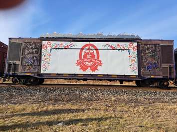CP Holiday Train arrives in Chatham. December 1, 2022. Photo by Paul Pedro