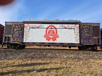 CP Holiday Train arrives in Chatham. December 1, 2022. Photo by Paul Pedro