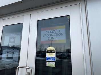 Chatham Mass Vaccination Clinic at the John D. Bradley Centre on February 22, 2021 (Photo by Allanah Wills)