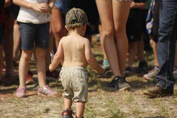 An attempt was made to break the world record for the most people in an egg & spoon race. (Photo by Angelica Haggert)